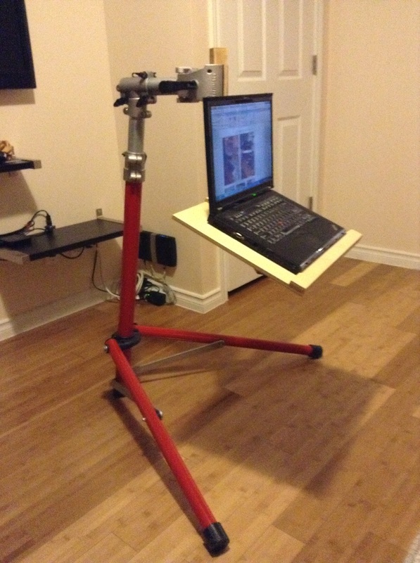 bike laptop stand